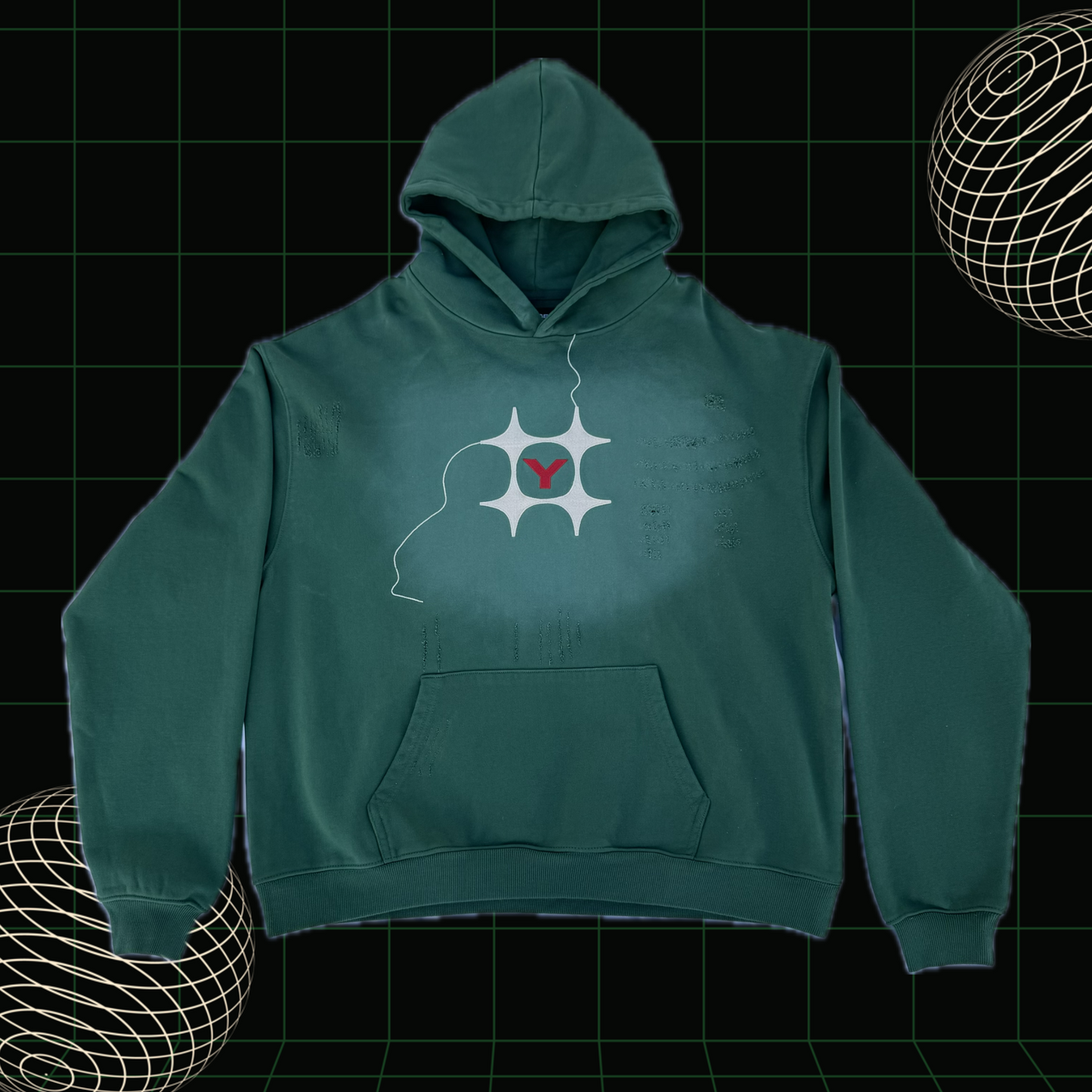 Oversized Green hoodie